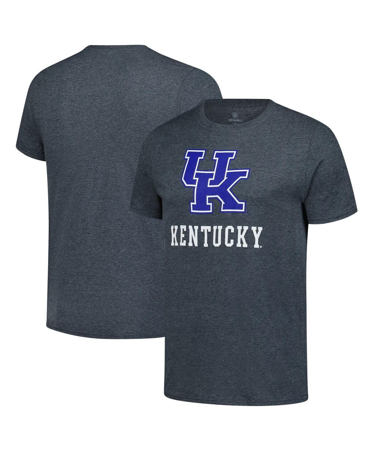 Men's Heather Charcoal Kentucky Wildcats Team Logo Wordmark T-Shirt - Heather Charcoal