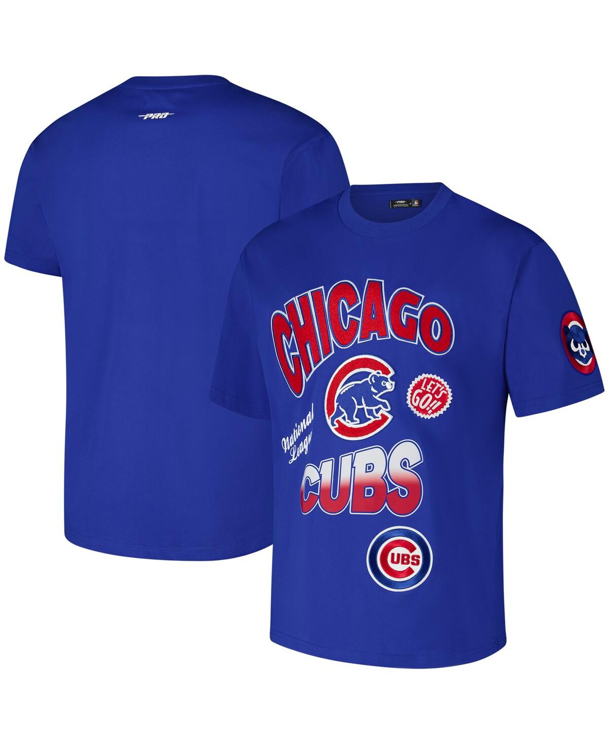 Men's Royal Chicago Cubs Turn It Up Dropped Shoulder T-Shirt - Royal