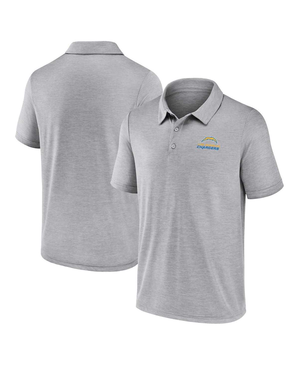 Fanatics Men's Gray Los Angeles Chargers Making Waves Polo Shirt - Gray