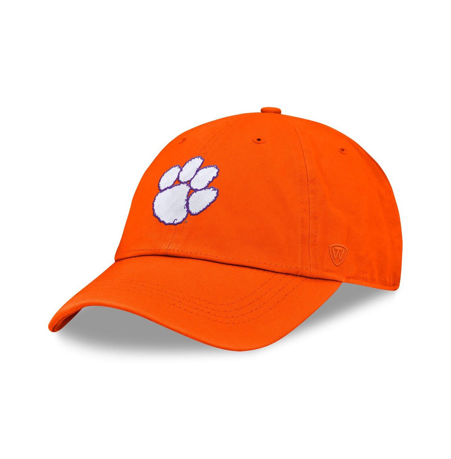 Мужская кепка Top of the World Orange Clemson Tigers Team Logo Washed Adjustable Hat — фото 1