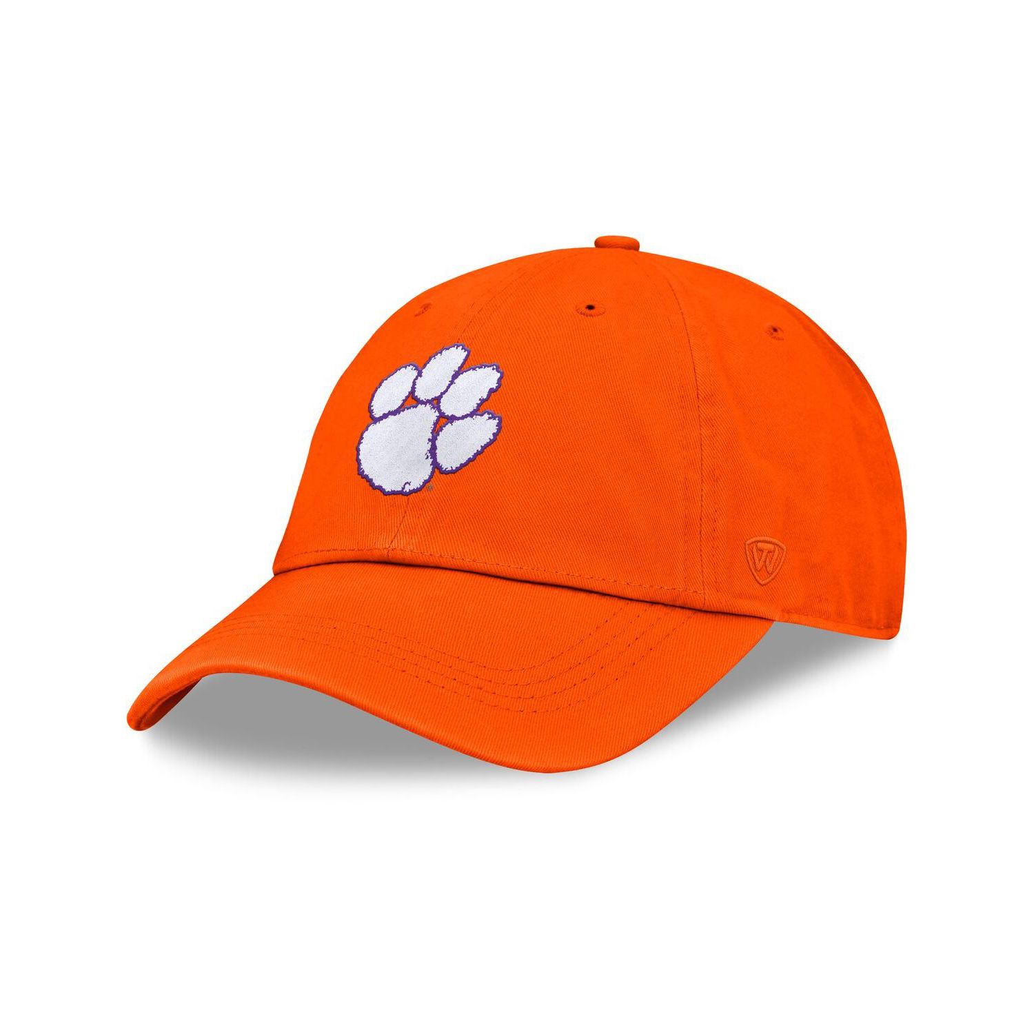 Men's Orange Clemson Tigers Team Logo Washed Adjustable Hat