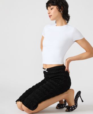 Women's Pull-On Smocked Capri Pants