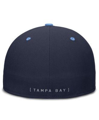 Men's Navy/Light Blue Tampa Bay Rays True Primetime Two-Tone Performance Fitted Hat