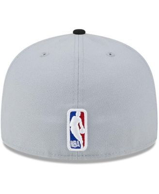 Men's Gray/Black Utah Jazz Tip-Off Two-Tone 59FIFTY Fitted Hat