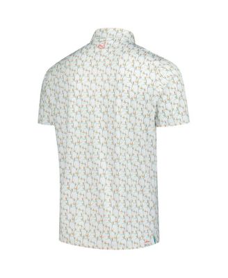 Men's White the Players MATTR Paradise Polo Shirt