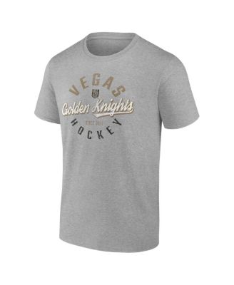 Men's Gray Vegas Golden Knights Emblem T-Shirt