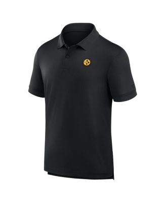 Men's Black Pittsburgh Steelers Front Office Move Mono Polo Shirt