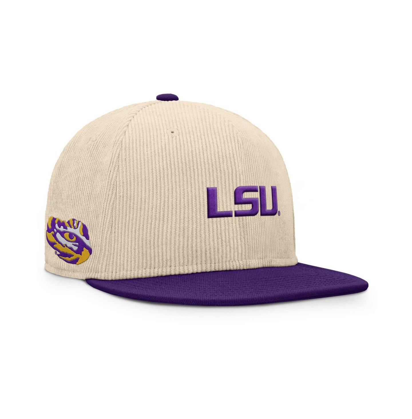Мужская кепка Fanatics Tan LSU Tigers Catcher Snapback Hat — фото 3