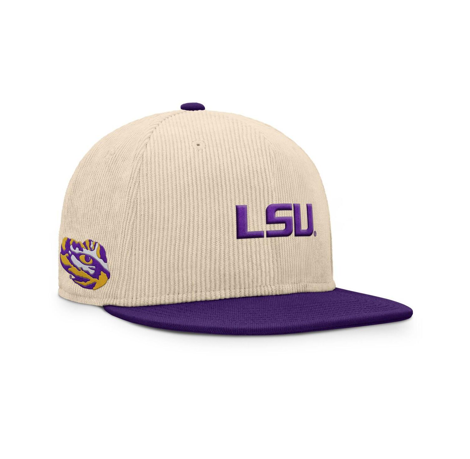 Men's Tan LSU Tigers Catcher Snapback Hat
