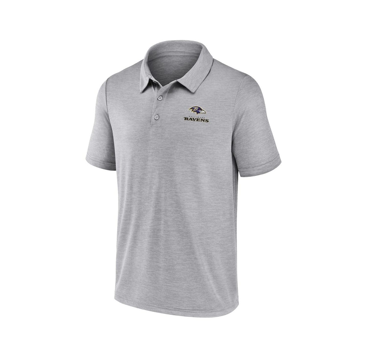 Men's Gray Baltimore Ravens Making Waves Polo Shirt