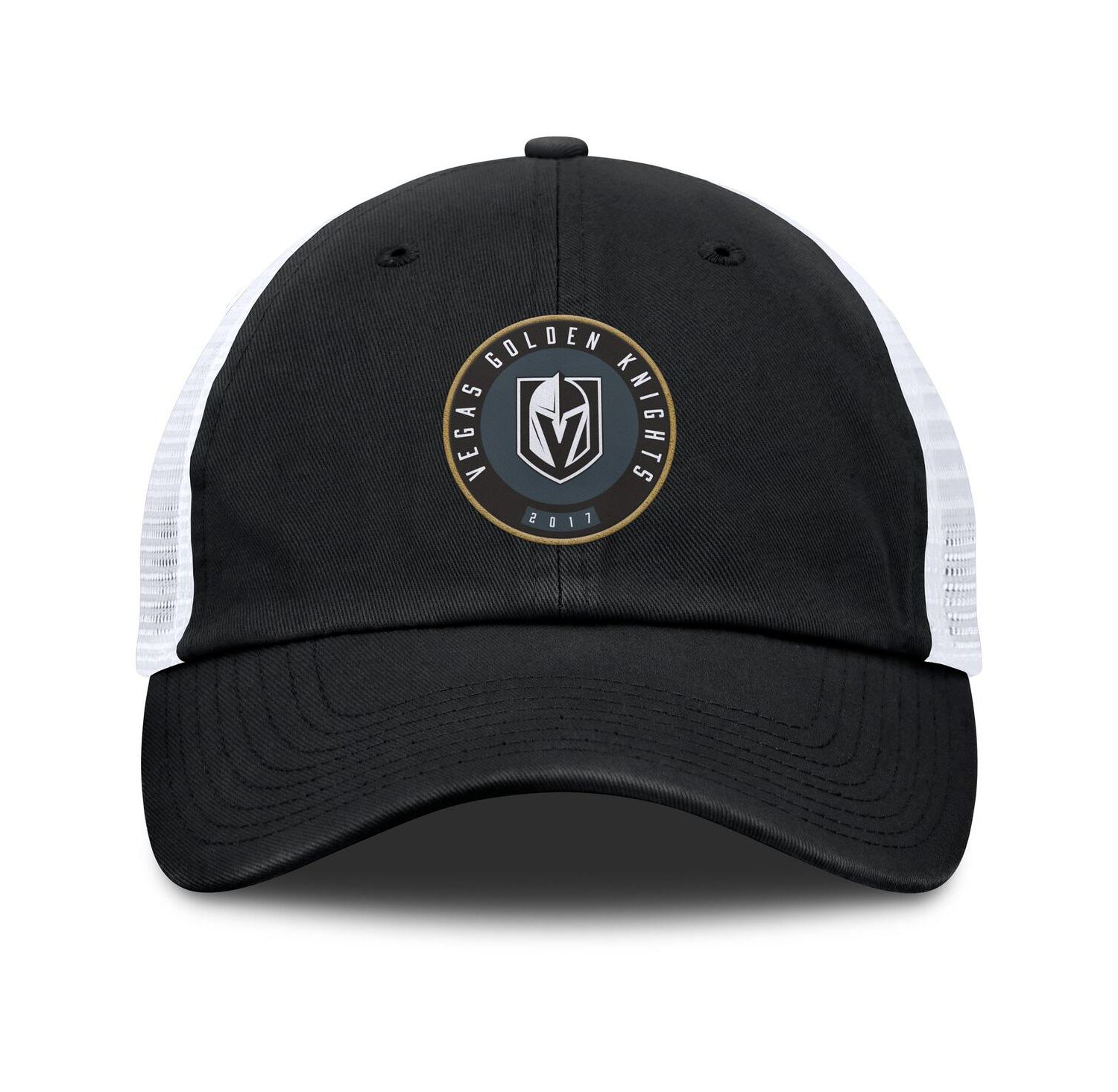 Men's Black/White Vegas Golden Knights Averie Trucker Adjustable Hat