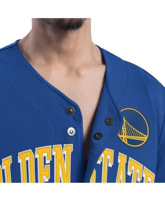 Men's Royal Golden State Warriors Adaptive Star Player Fashion Baseball Jersey