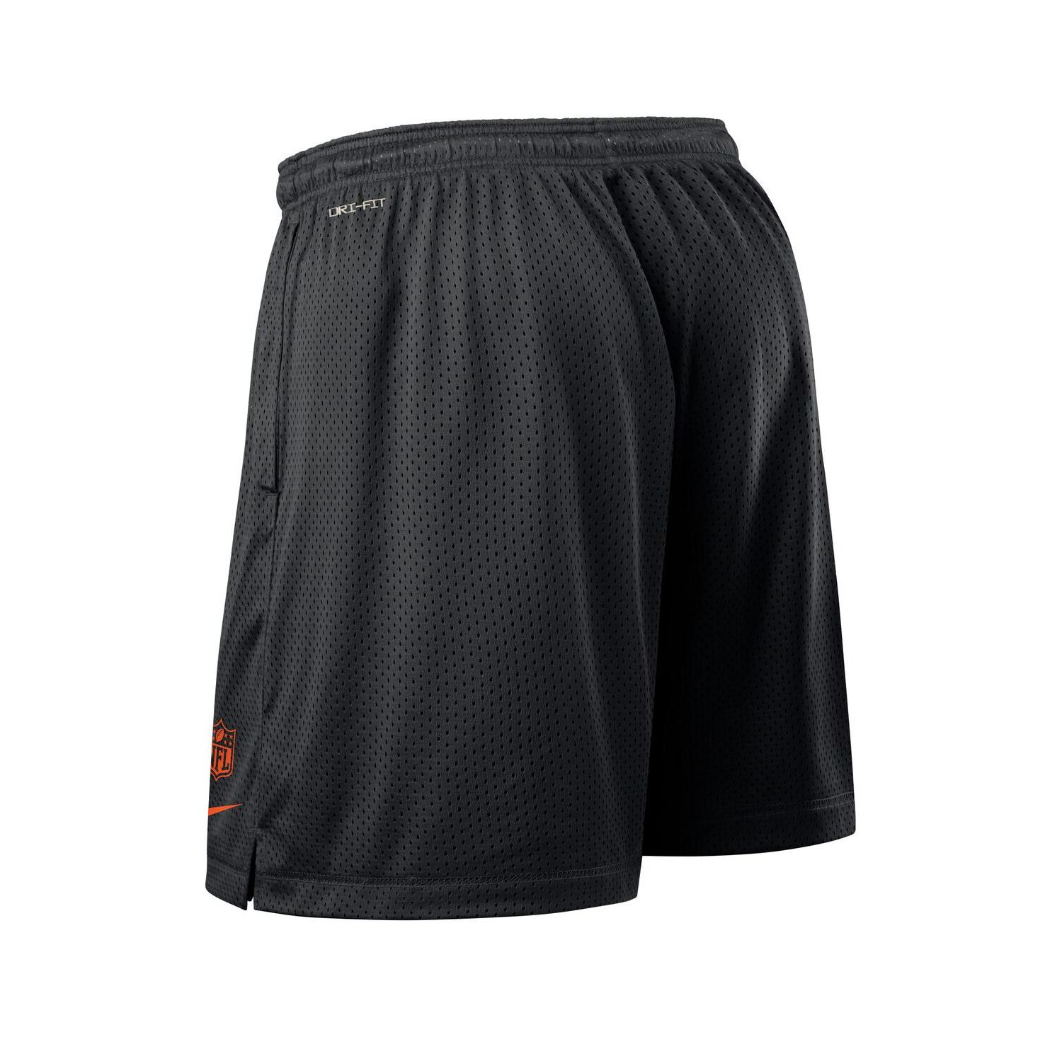 Men's Black Cincinnati Bengals Sideline Reversible Performance Shorts