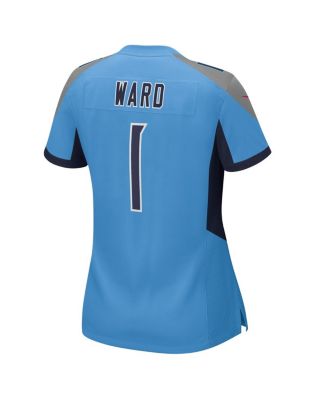 Women's Cameron Ward Light Blue Tennessee Titans 2025 NFL Draft First Round Pick Game Jersey