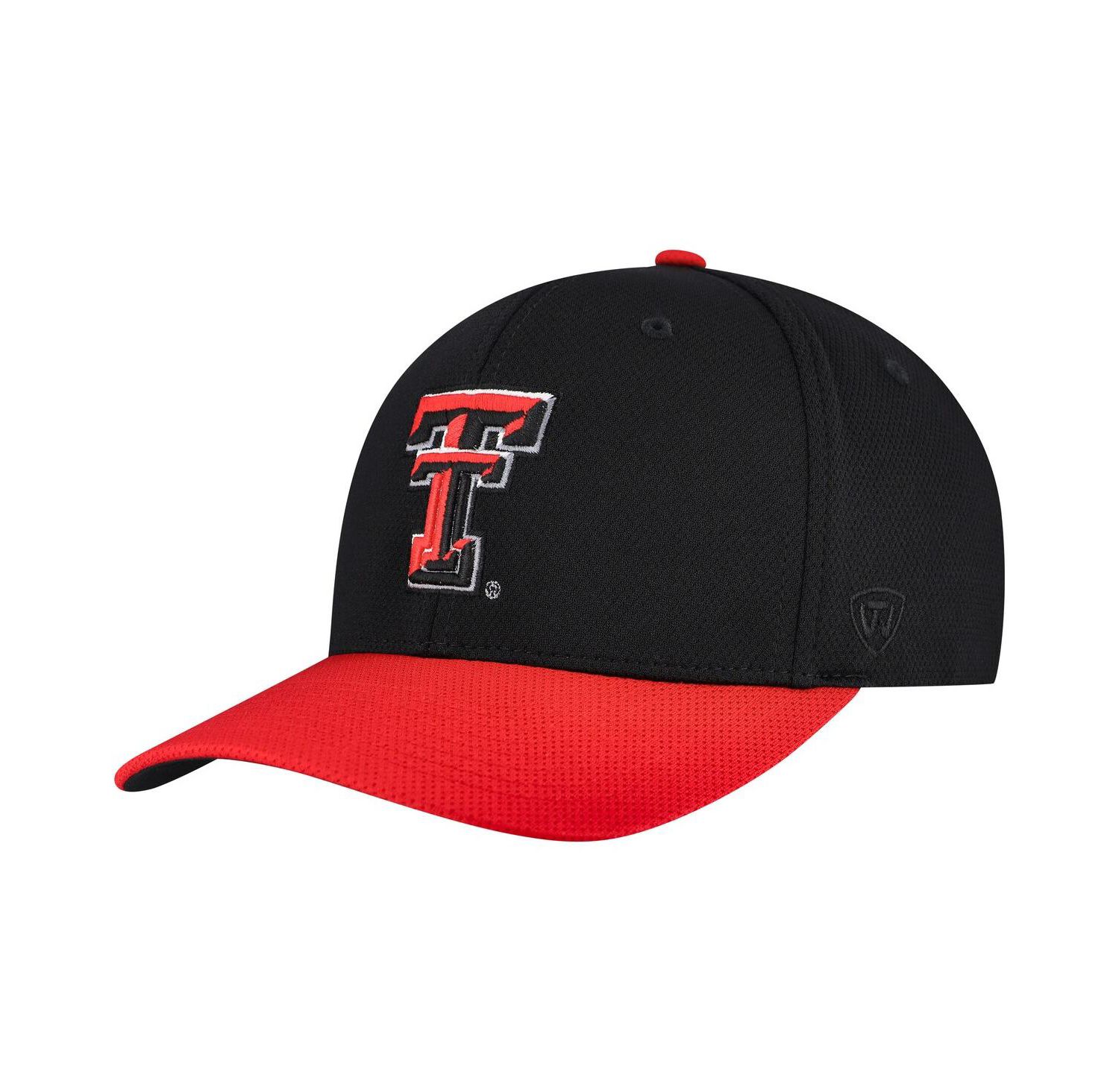 Men's Black/Red Texas Tech Red Raiders Reflex Two-Tone Flex Hat