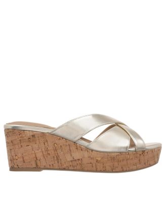 Women's Juliaa Strappy Cork Platform Wedge Sandals