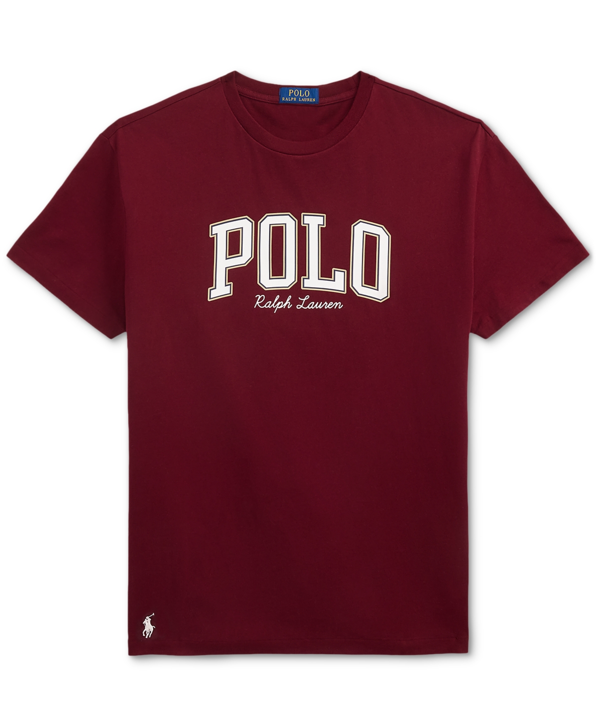 Polo Ralph Lauren Ralph Lauren Logo Jersey T-shirt In Burgundy