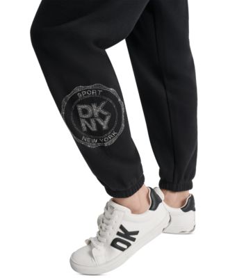 Women's Embellished Medallion-Logo Joggers