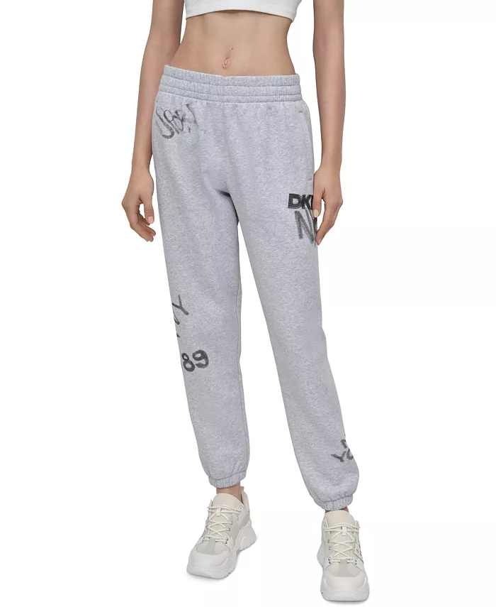 Women's Graffiti Logo Cotton-Blend Joggers