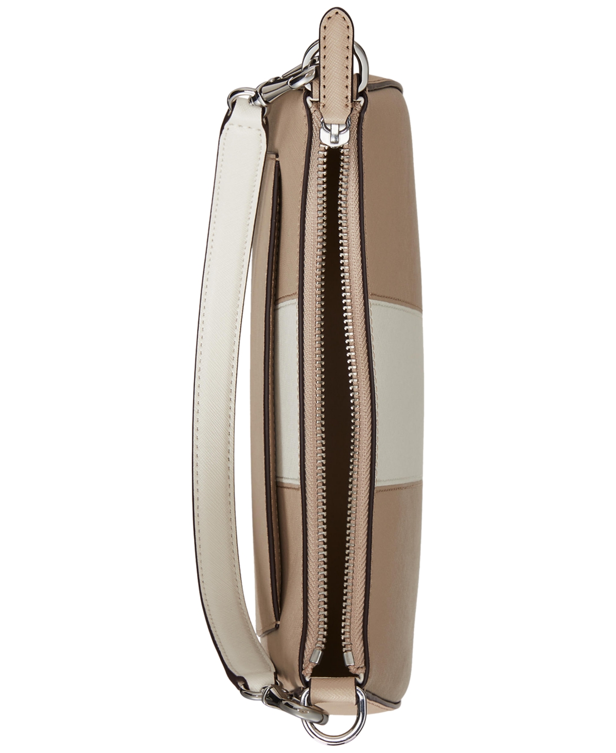 Ralph Lauren Two-tone Leather Small Danni Shoulder Bag