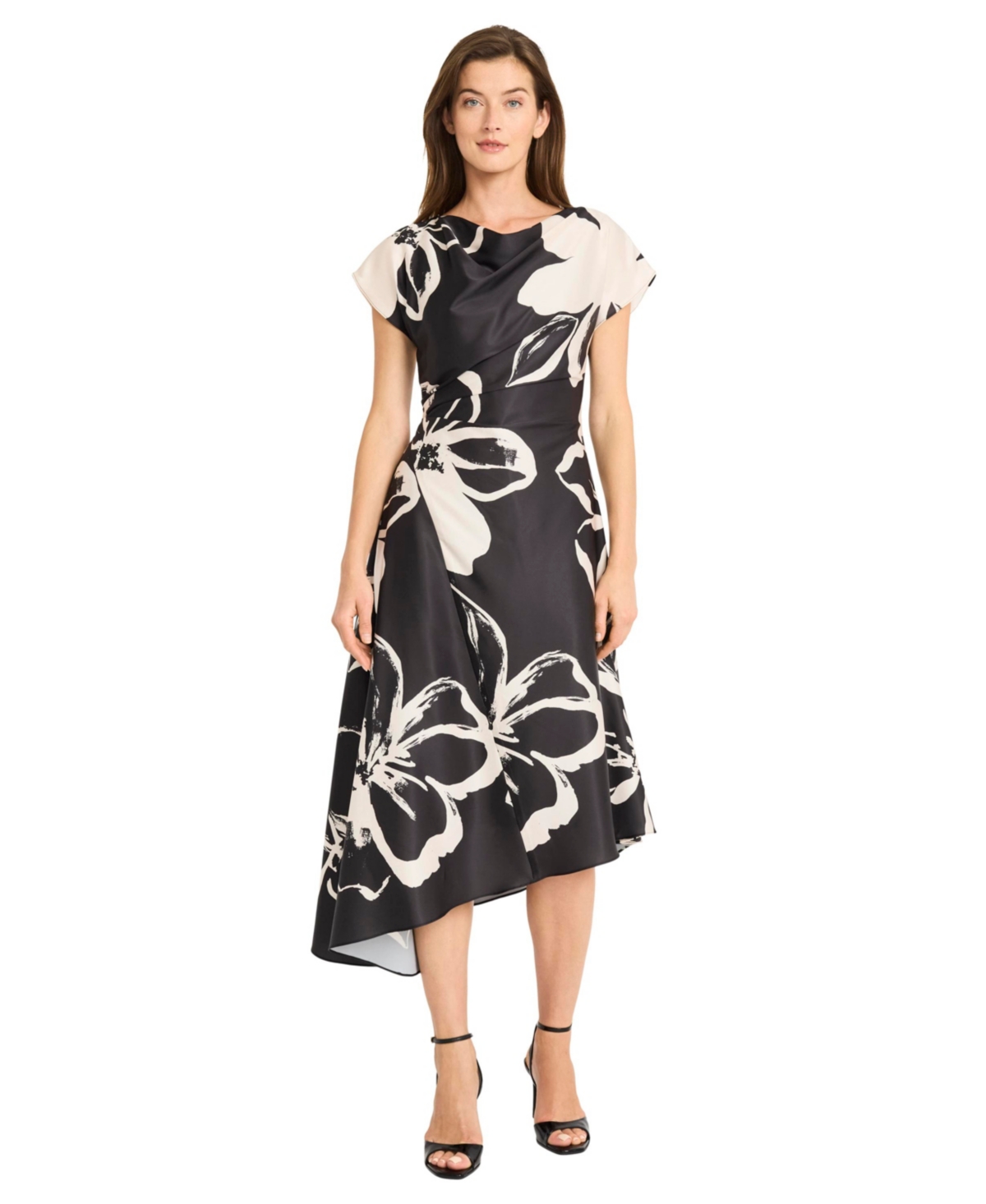 Maggy London Women's Short-sleeve Fit & Flare Dress