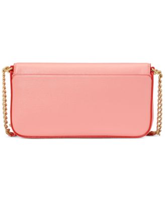 Serena Pop Trim Chain Leather Wallet