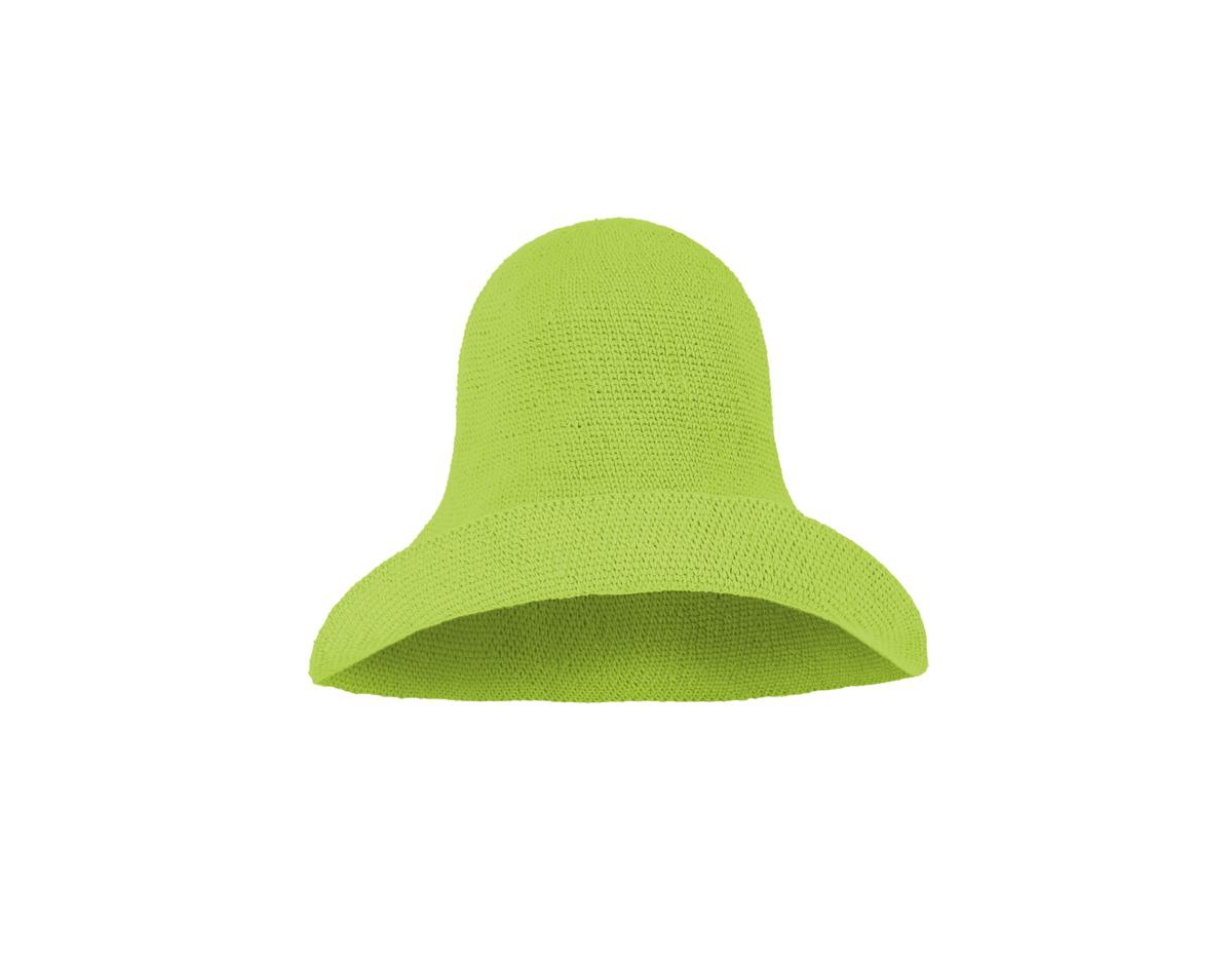 Bloom Crochet Sun Hat In Lime Green - Lime green