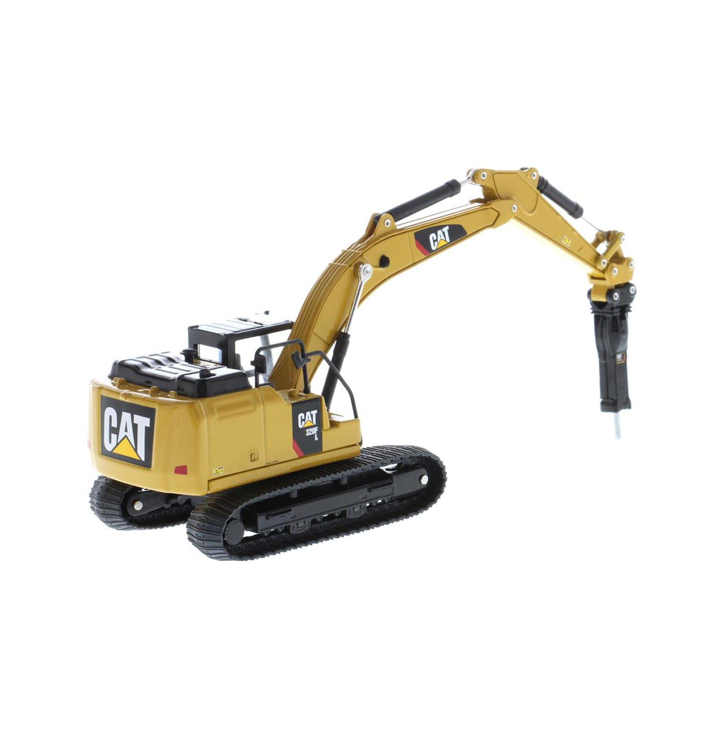 Детская игрушка Caterpilar 1/64 Scale Caterpillar Cat 320F L Diecast Toy Excavator With 5 Work Tools — фото 3