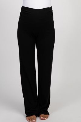 Maternity Black Foldover Lounge Pants