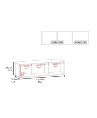 Somerset Wall Cabinet, 1 Door, 3 Shelves, Natural Oak / White