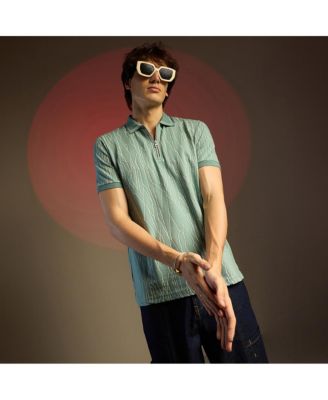 Men's Sea Green Crevice-Lined T-Shirt