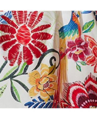 Women's Vibrant Oasis Tropical Maxi Beach Dress