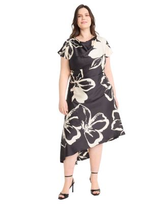 Maggy London - Plus Size Short-Sleeve Fit & Flare Dress