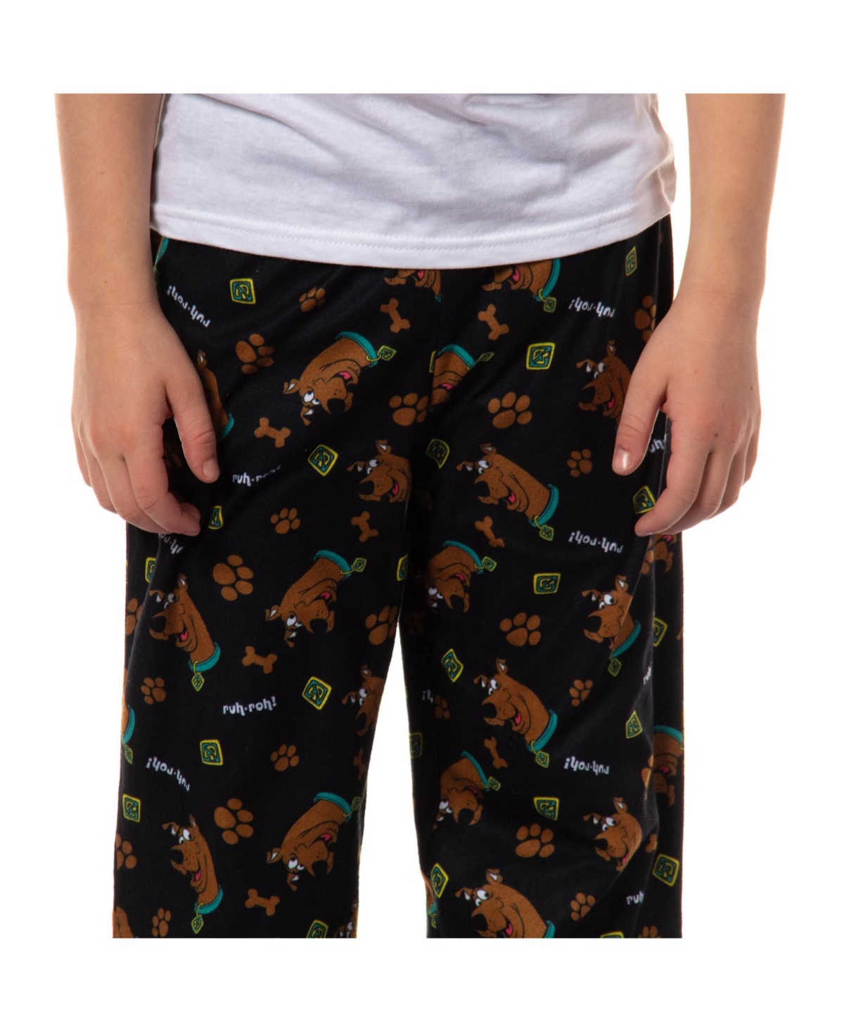 Scooby-Doo Boys Ruh-Roh All-Over Tossed Print Sleep Pajama Pants Loungewear