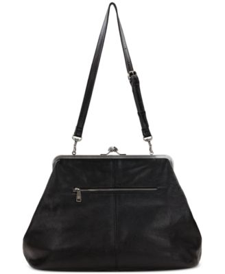 Serafina Extra-Large Leather Kisslock Bag