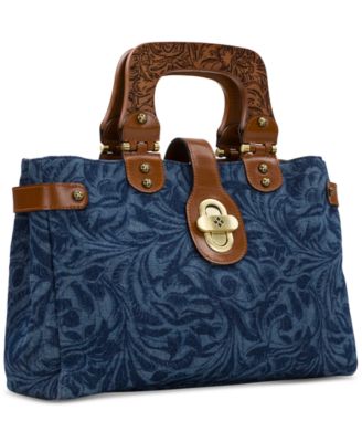 Sancia Medium Denim Satchel