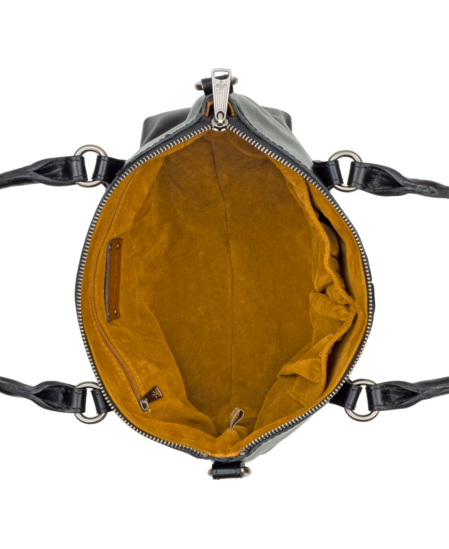 Женская сумка Patricia Nash Zora Medium Leather Top Handle Crossbody, цвет: Чёрный — фото 4