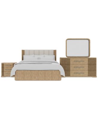 Frandlyn 3-Pc. King Bedroom Set (Bed, Dresser & Stone Top Nightstand)
