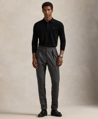 Men's Wool Polo-Collar Sweater