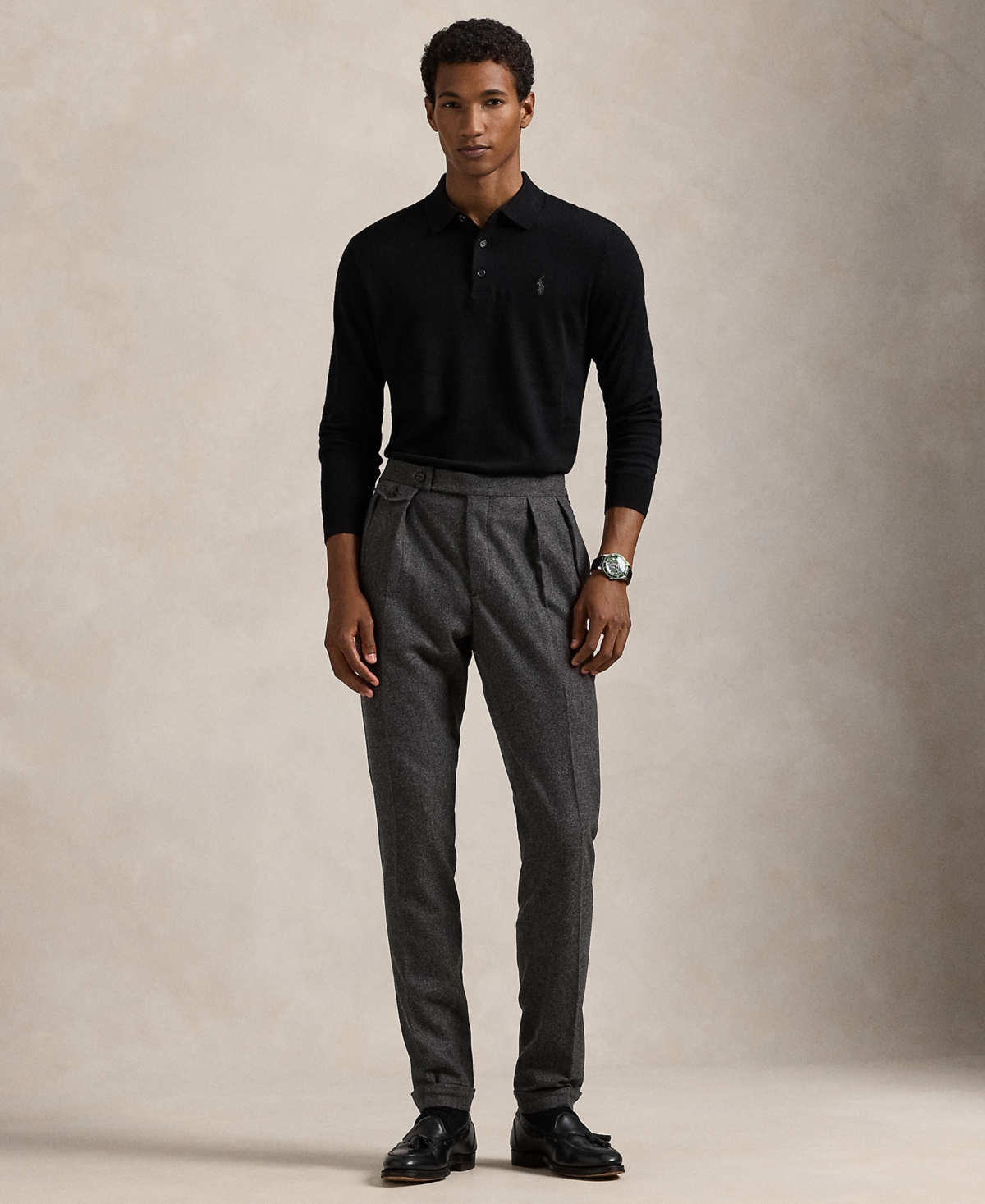 Polo Ralph Lauren Men's Wool Polo-Collar Sweater