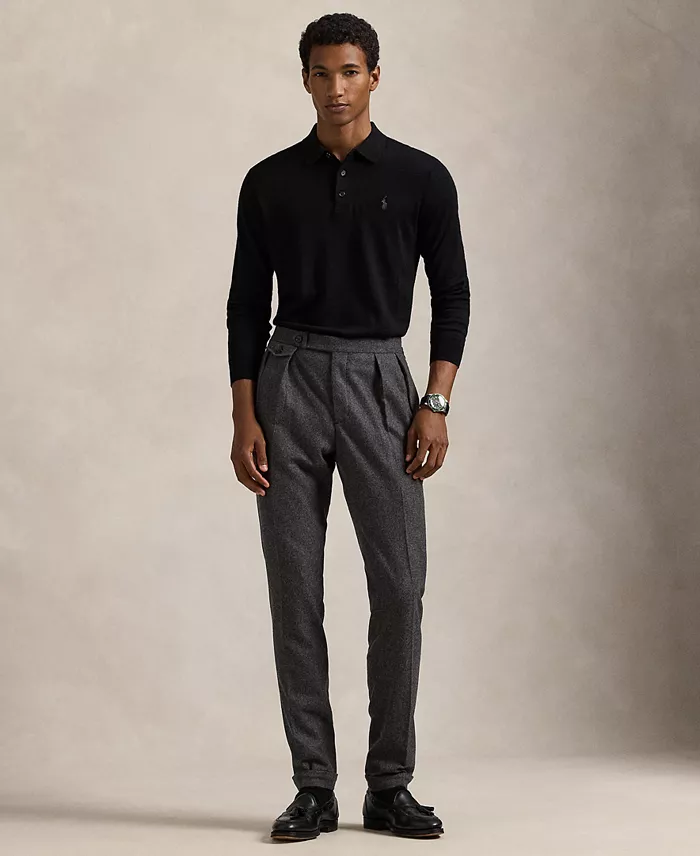 Men's Wool Polo-Collar Sweater - thumbnail 2