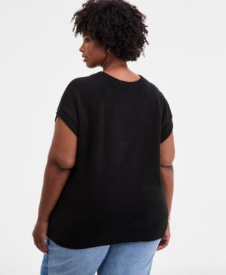 Trendy Plus V-Neck Sweater Vest, Macy's Exclusive