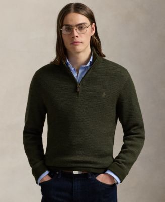 Polo Ralph Lauren - Men's Washable Wool Quarter-Zip Sweater