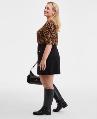 Women Ponté-Knit Mini Skirt, XXS-3X, Created for Macy's