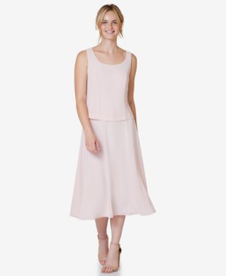 Women's 2.Pc Floral-Print 3/4-Sleeve Jacket & Sleeveless Midi Dress