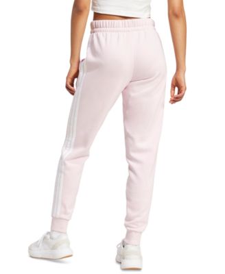 Women's Essentials Three Stripes Fleece Slim Pants
