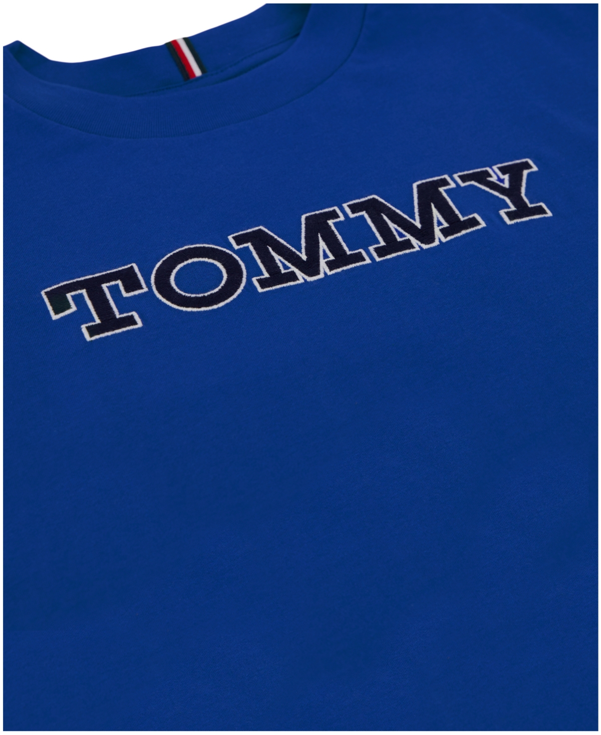 Tommy Hilfiger Big Boys Sleeve Blocking Short Sleeve T-shirt In Blue