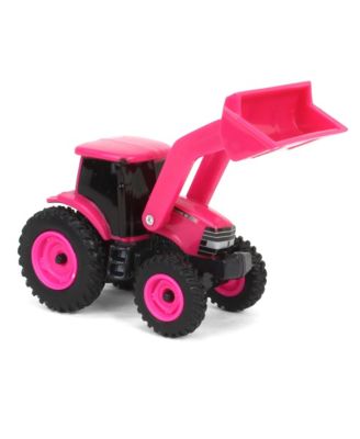 1/64 ERTL Collect N Play Case IH Pink Tractor with Loader