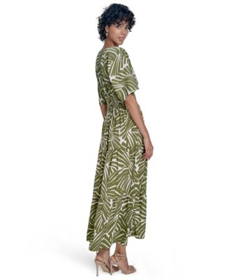 Women's V-Neck Fit & Flare Dress