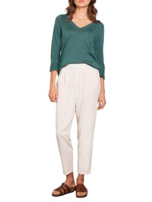 Women's Twill Tapered Pull On Pants